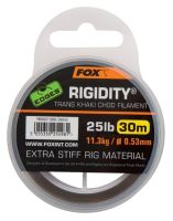 Fox Náväzcový Vlasec Edges Rigidity Chod Filament 30 m Trans Khaki-Priemer 0,53 mm / Nosnosť 11,3 kg