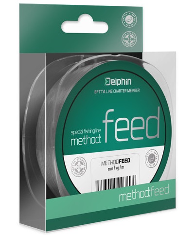 Delphin vlasec method feed šedá 150 m-priemer 0,14 mm / nosnosť 4 lb