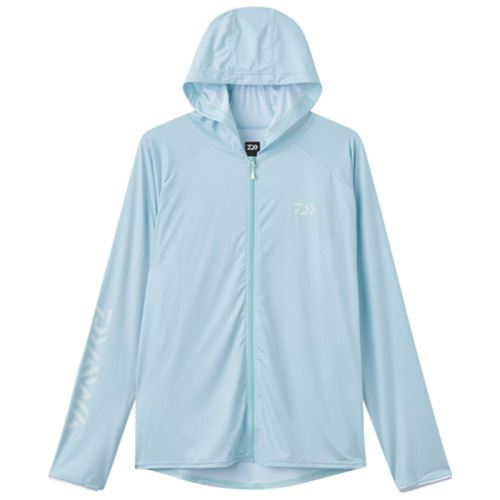 Daiwa Funkčné Tričko Hoodie Rash Guard Full Zip Iceblue UPF40
