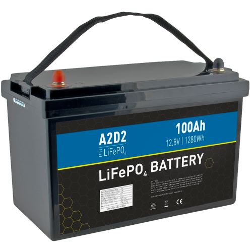 A2D2 Batéria LiFePo4 12,8V 100Ah M8