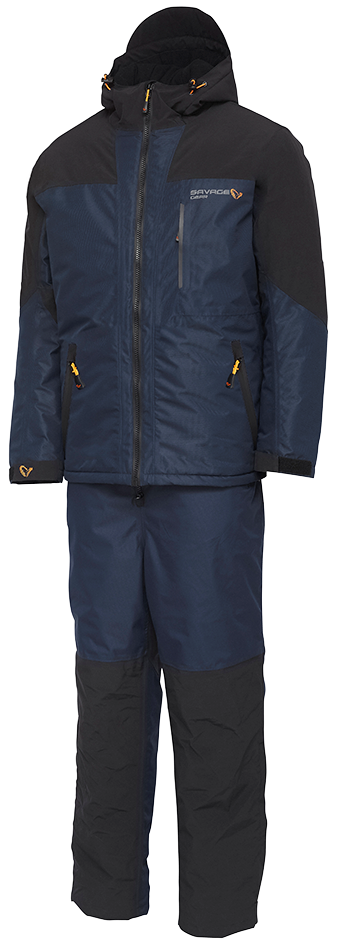 Savage gear oblek sg2 thermal suit blue nights black - l.
 • Kvalitný materiál (100% polyester) • Zosilnené oblasti: odolný pružný materiál (92% polyester / 8% spandex) • Vodeodolný a priedušný, 10,000mm, 800mvp • Mäkká teplá podšívka 200gsm (100% polyester) • Odolný dvojcestný predný zips • Vrecká na zips • Nastaviteľná kapucňa, pás a manžety • Dlhé zipsy pozdĺž postranných švov na nohaviciach