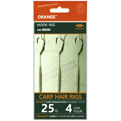 Life Orange Nadväzce Carp Hair Rigs S1 14 cm 3 ks