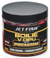 Jet Fish Boilie V Dipe Premium Clasicc 200 ml 20 mm - Jahoda Brusnica