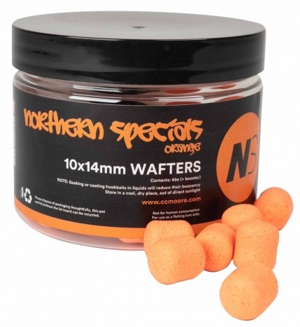 Cc moore vyvážené boilie ns1 dumbell wafters orange 10x14 mm 65 ks