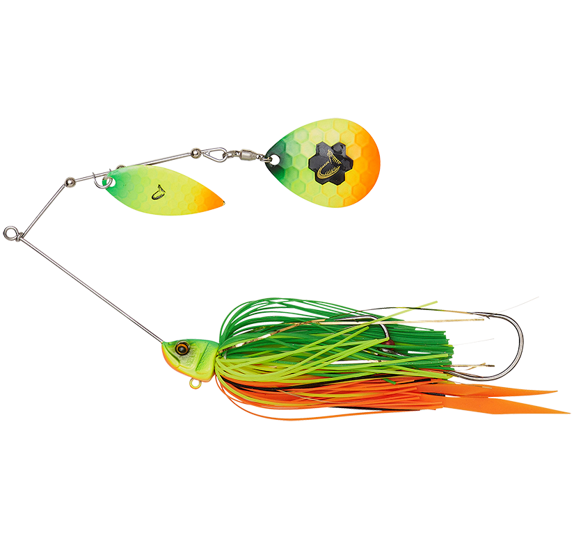 Savage gear blyskáč da bush spinnerbait sinking firetiger - 14 cm 21 g