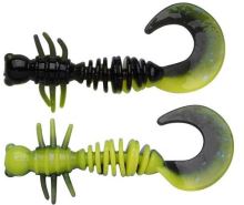 Berkley Gumová Nástraha Powerbait Power Curly Black Sunshine Yellow - 5,5 cm 10 ks