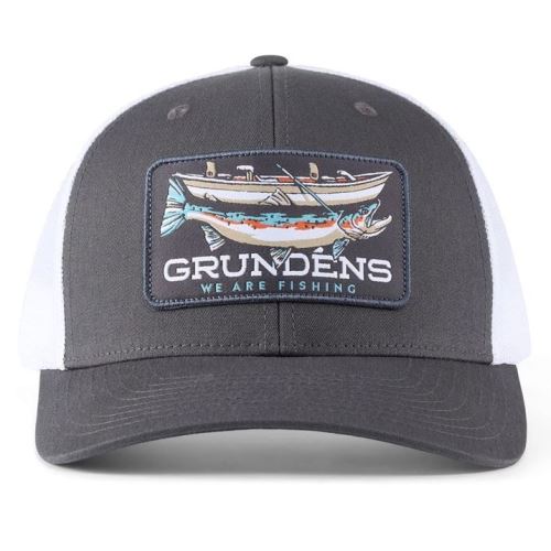 Grundéns Šiltovka Drift Boat Trucker Charcoal/White