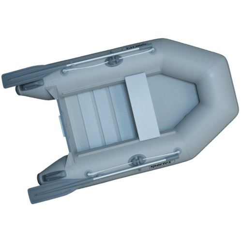 Sportex Nafukovací Čln SHELF 200F Lamelová Podlaha s Úchytmi FASTEN Šedý 1x Lavička