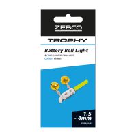 Zebco Svetlo Na Špičku Prútu s Dvojitou Roľničkou Trophy Battery Bell Light Green 1,5-4 mm (2)