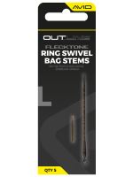 Avid Carp Montáž Outline FleckTone Ring Swivel Bag Stems - Long