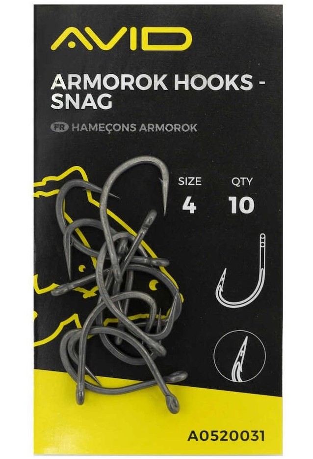 Avid carp háčiky armorok hooks snag - 4