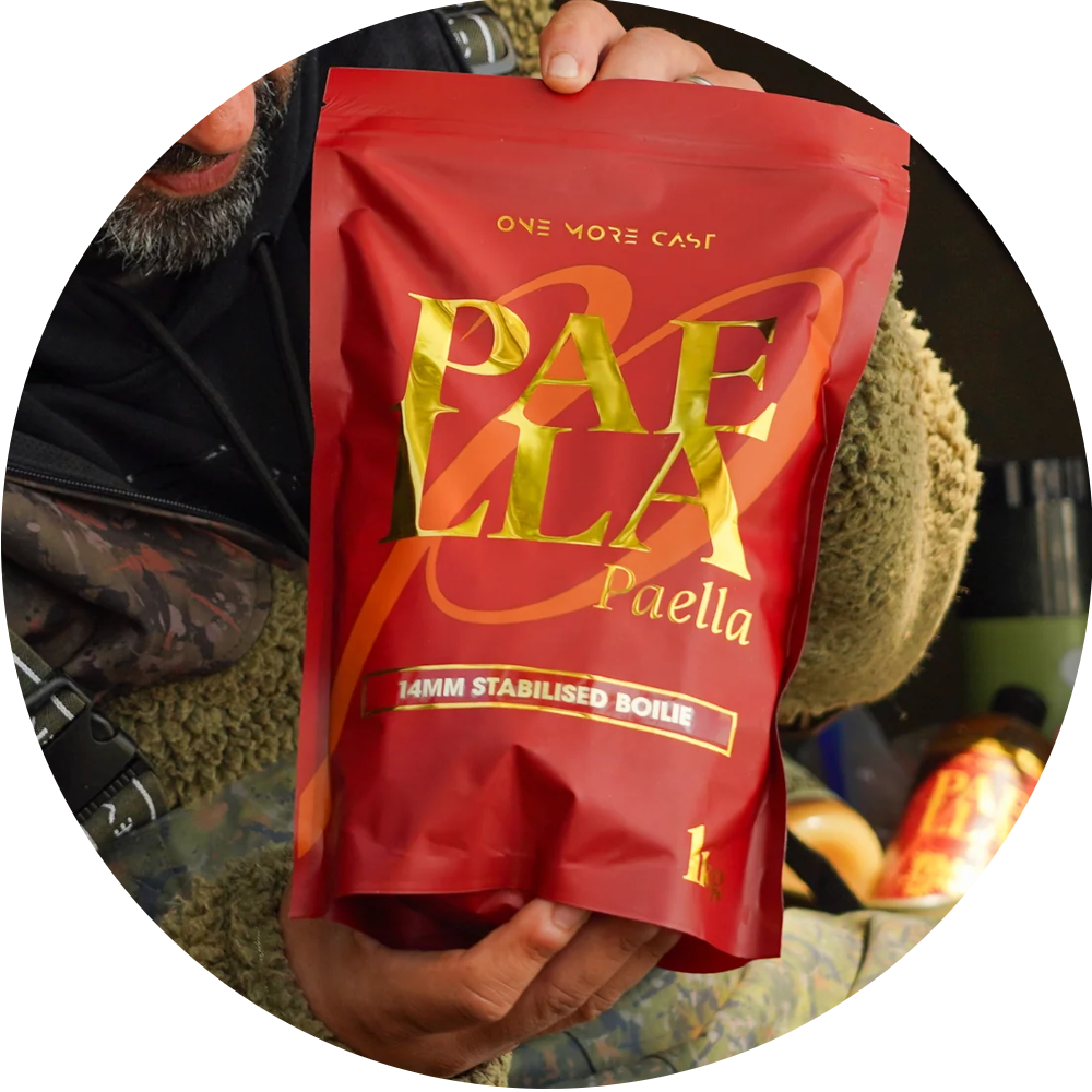 E-shop One more cast boilie stabilised boilie paella - 1 kg 14 mm