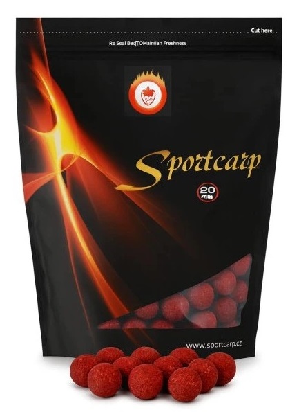 Sportcarp boilies jahoda - 18 mm 800 g