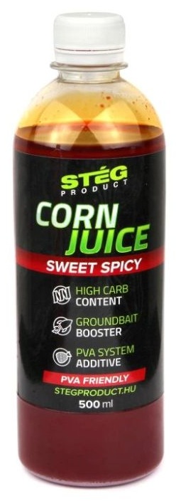 Stég booster corn juice 500 ml - sweet spicy