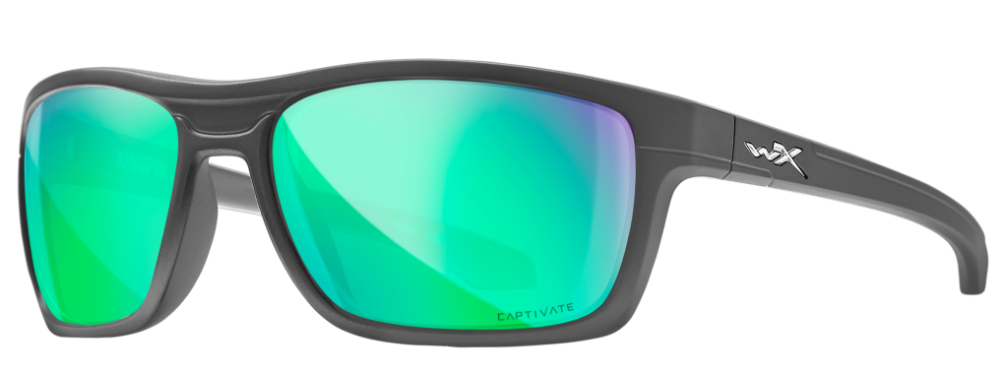 Wiley x polarizačné okuliare kingpin captivate polarized green mirror amber matte graphite