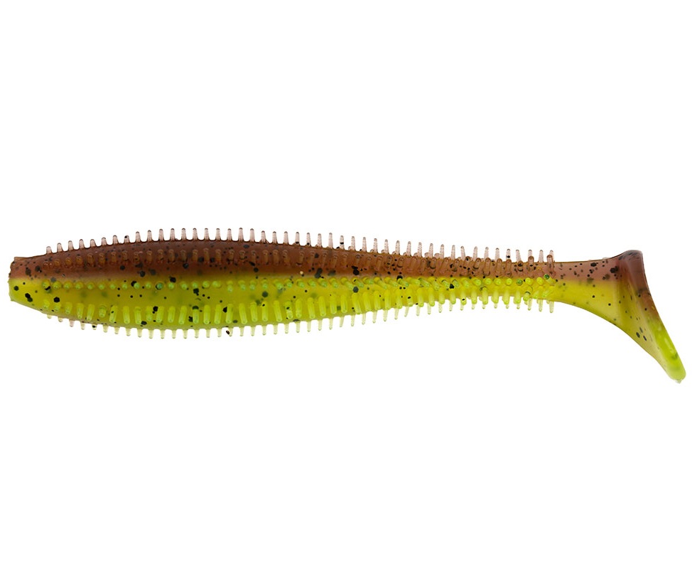 Fox rage gumová nástraha spikey shad uv green pumpkin - 12 cm