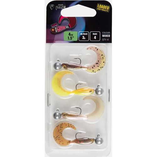 Fox Rage Gumová Nástraha Ultra UV Micro Grub Tail Mixed Colour Loaded Lure Pack 4 cm 4 ks