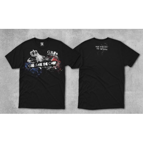 G.B.U. Tričko God Save The Carp Čierne