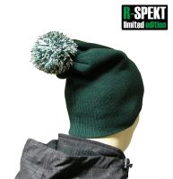 R-spekt Čiapka PomPom DUO beanie style zelená (1)