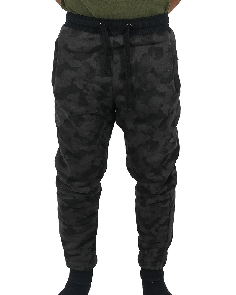 E-shop Mikbaits tepláky black camou jogger sherpa - xxl