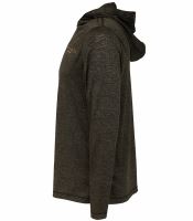 Savage Gear Mikina Fighter Stretch Hoodie Burnt Olive Melange (1)