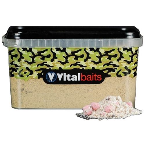 Vitalbaits Vnadiaca zmes Strawberry Nutty Bucket 3kg