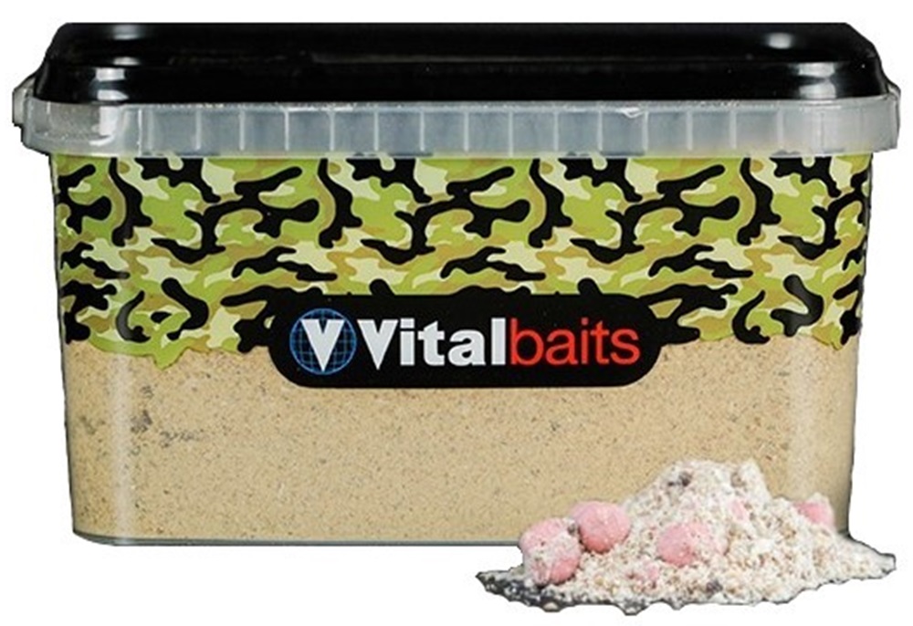 Vitalbaits vnadiaca zmes strawberry nutty bucket 3kg