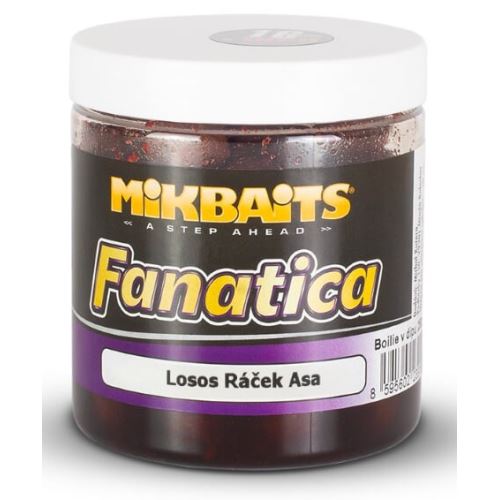 Mikbaits Boilie V Dipe Fanatica Losos Ráček Asa 250 g