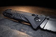 TB Outdoor Zatvárací Nôž CAC S200 French Army PA6 TX Kombinované Ostrie Black (7)