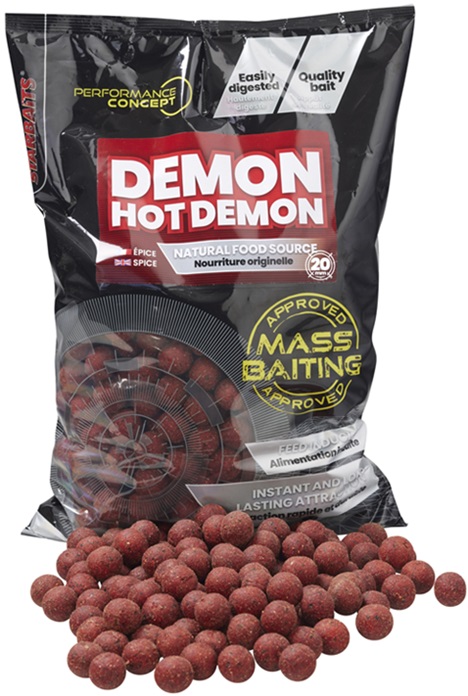 Starbaits boilies mass baiting hot demon 3 kg - 14 mm