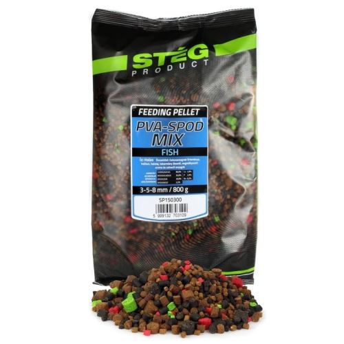 Stég Pelety PVA Spod Mix 800 g 3-5-8 mm