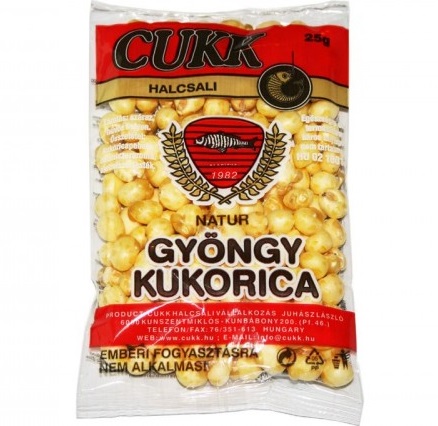 Cukk fúkaná kukurica 25g 10-14mm-natur