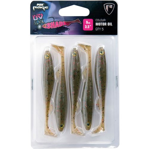 Fox Rage Gumová Nástraha Slick Shad Ultra UV Motor Oil