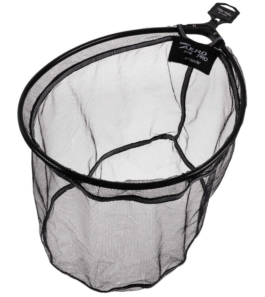 Shimano podberáková hlava aero pro landing net fine mesh - 40 cm (16")
