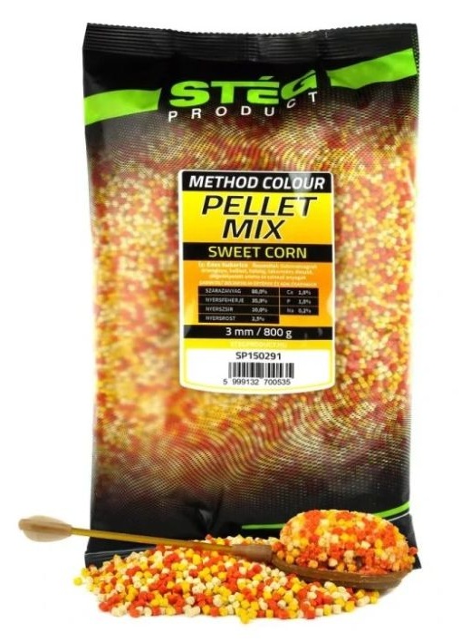 Stég pelety pellet mix 800 g 3 mm - sweet corn