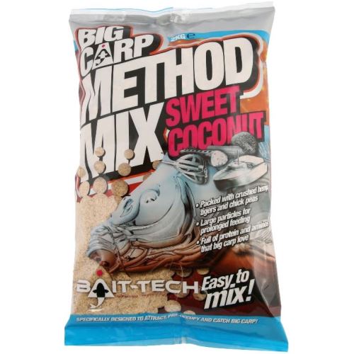 Bait-Tech Krmítková Zmes Big Carp Method Mix Coconut 2 kg