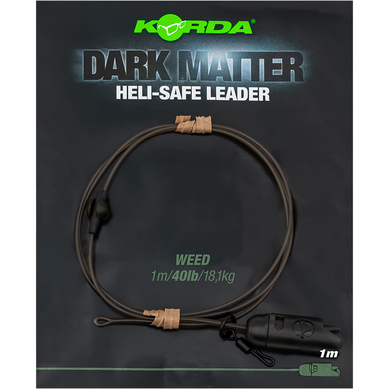 Korda koncová montáž dark matter leader heli safe 18,1 kg 1 m - weed