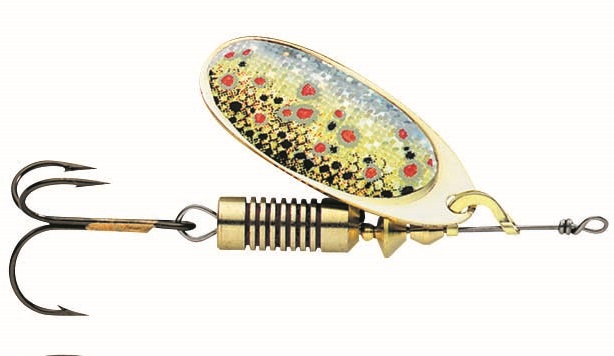 Dam blyskáč effzett nature 3d spinner sinking brown trout - 1 3 g