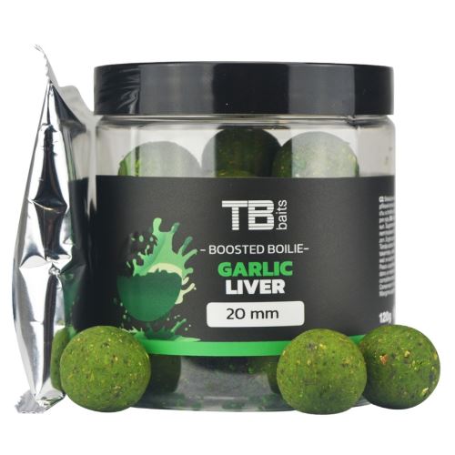 TB Baits Boosterované Boilie Garlic Liver 120 g - 20 mm