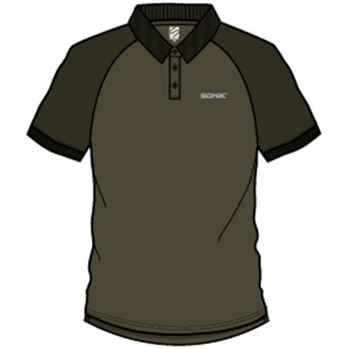 Sonik Tričko Raglan Polo Green