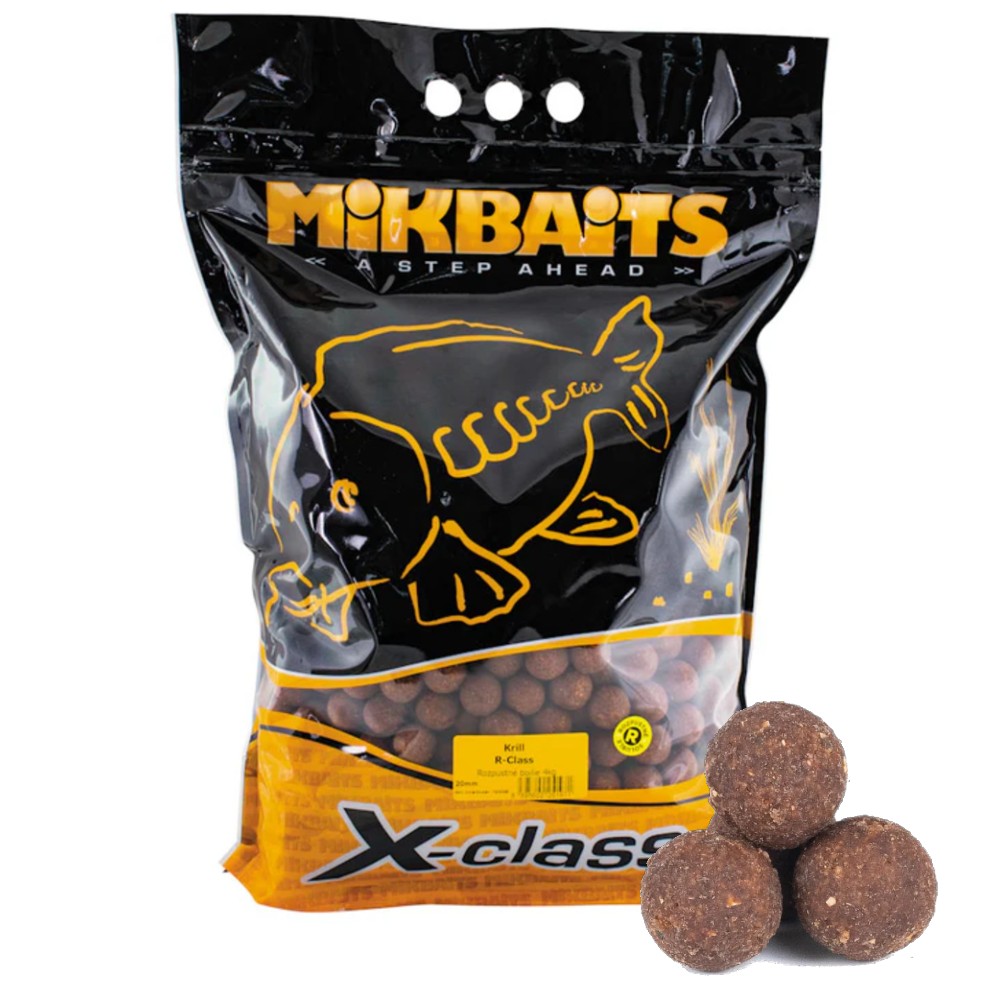 E-shop Mikbaits boilies r-class 4 kg 20 m - robin red