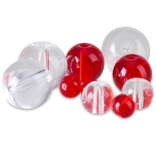 Iron Claw PFS Priehľadné Korálky Round Glass Beads