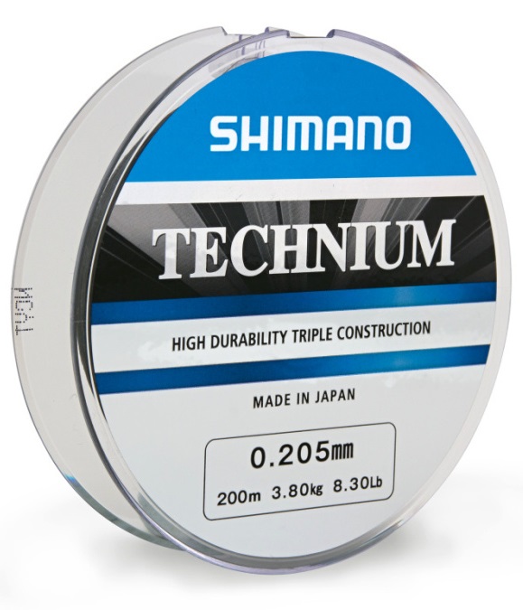 Shimano vlasec technium 200 m tmavý-priemer 0,25 mm / nosnosť 6,10 kg