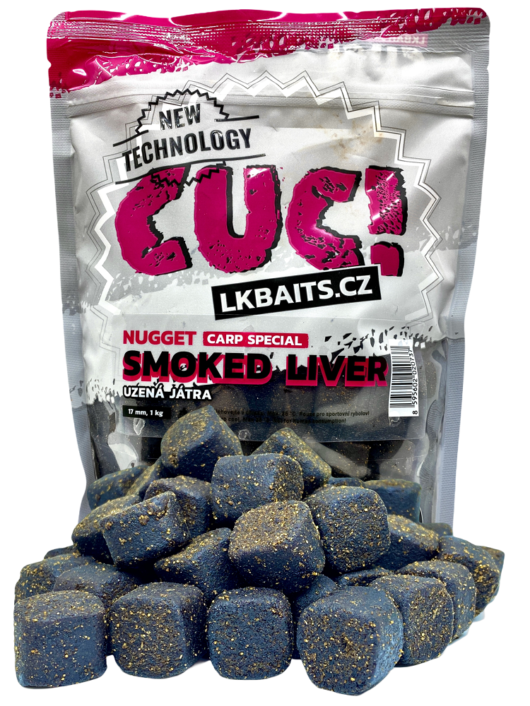 Lk baits cuc nugget carp smoked liver 1 kg - 17 mm