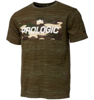 Prologic Tričko Bark Print T Shirt Burnt Olive Green
