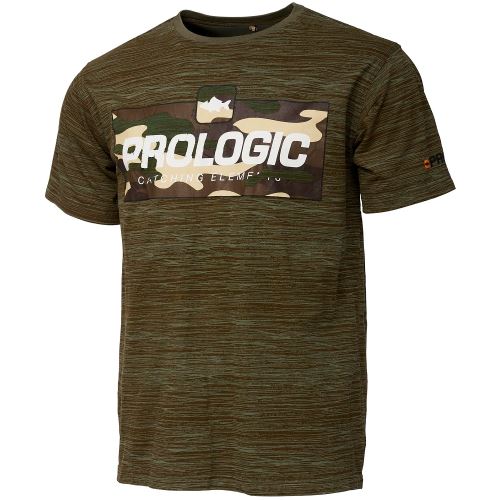 Prologic Tričko Bark Print T Shirt Burnt Olive Green