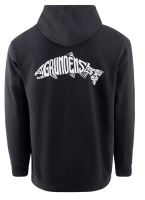 Grundéns Mikina Eat Your Words DWR HD Hoodie Black Salmon Graphic - XL