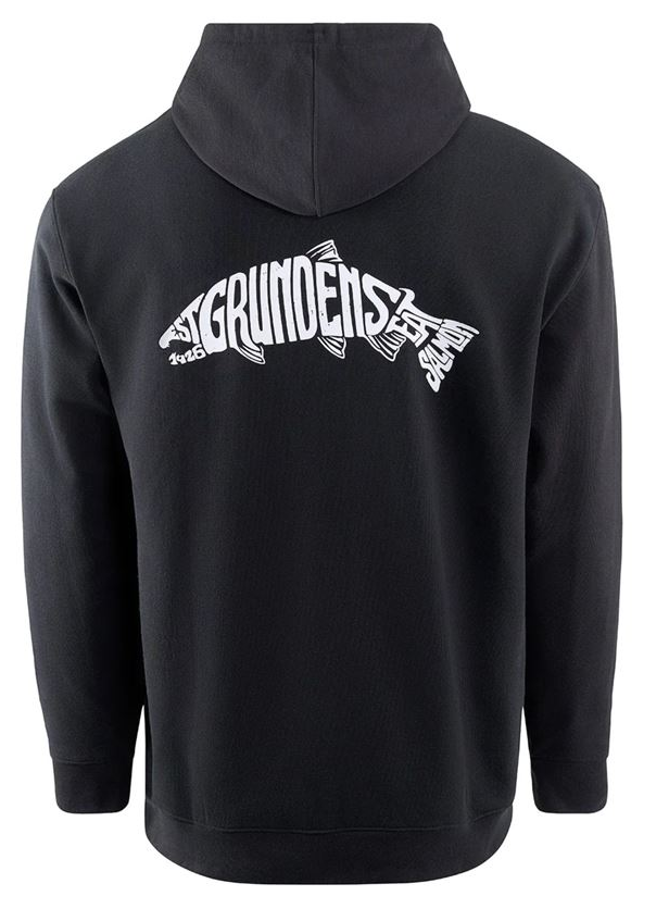 E-shop Grundéns mikina eat your words dwr hd hoodie black salmon graphic - l