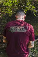 Korda Tričko TK Digi Kamo Tee Burgundy (3)