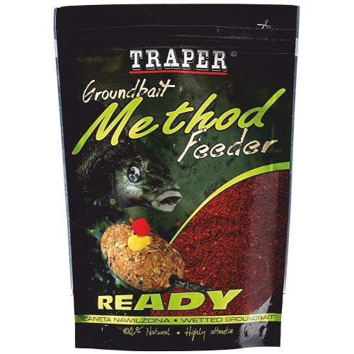 Traper Krmítková Zmes Groundbait Method Feeder Ready Jahoda - 750 g